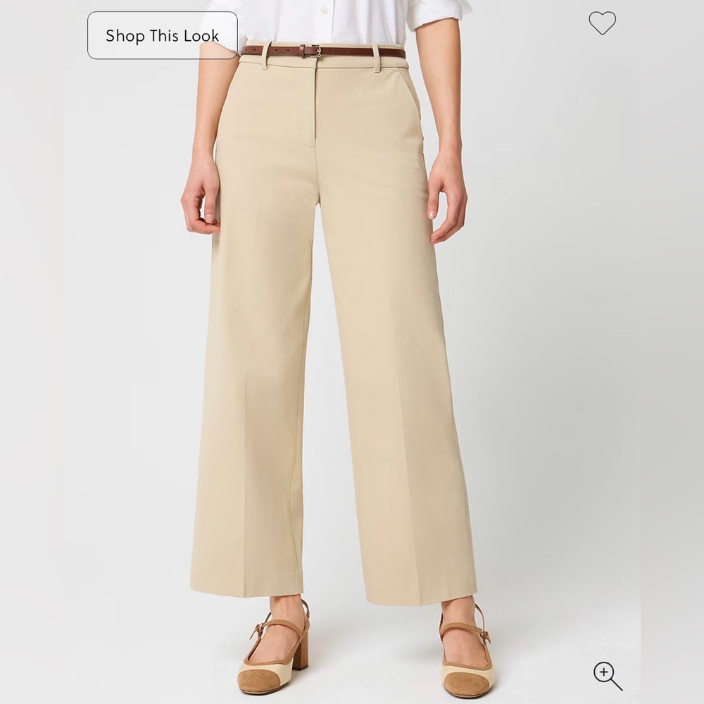 J.Crew Factory Remy wide-leg cropped pant